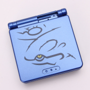 Complete Clear Housing Shell Cover Case Replacement for GBA SP - The Hague Emperor Blue