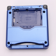 Complete Clear Housing Shell Cover Case Replacement for GBA SP - The Hague Emperor Blue 02