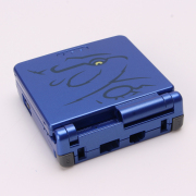 Complete Clear Housing Shell Cover Case Replacement for GBA SP - The Hague Emperor Blue 03