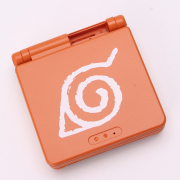 Complete Clear Housing Shell Cover Case Replacement for GBA SP - Orange The Eye of Zelda