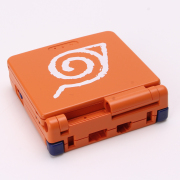Complete Clear Housing Shell Cover Case Replacement for GBA SP - Orange The Eye of Zelda 03