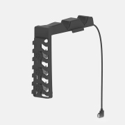 Handle Dual Seat Charging+Cooling Fan with RGB Cooling Charging Set HBP-559 for PS5 SLIM Host Black