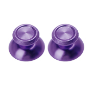 2 PCS Metal Mod Joystick Analogue 3D Thumbsticks for PS5 Wireless Chontroller - Purple
