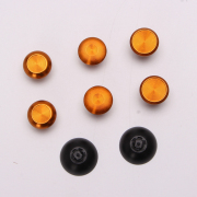 8Pcs Metal Thumbsticks Analog Joystick with Stand Replacement for PS5 PS4 Controller Gold