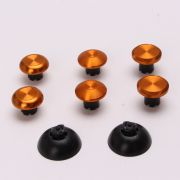 8Pcs Metal Thumbsticks Analog Joystick with Stand Replacement for PS5 PS4 Controller Gold 02