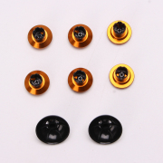 8Pcs Metal Thumbsticks Analog Joystick with Stand Replacement for PS5 PS4 Controller Gold 03