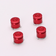 Aluminum ABXY Buttons Bullet Metal Buttons For PS5 Gamepad - Red 03