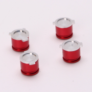 Aluminum ABXY Buttons Bullet Metal Buttons For PS5 Gamepad - Red 05