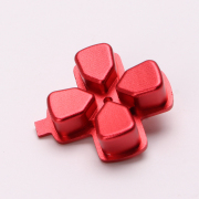 Metal D-PAD Button Cross Key Replacement for PS5 Controller - Red 03