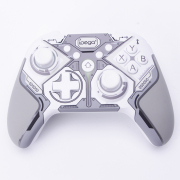 RGB Wireless Game Controller Dual Motor Vibration Turbo Bluetooth Gamepad iPEGA PG-9666 for Switch PS3/PS4 Android iOS PC - White 04
