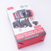 Multifunctional RGB Colorful Hanging Charging Wall Bracket with Handle Seat and TV Dock Stationn PG-SW109 For Switch OLED host