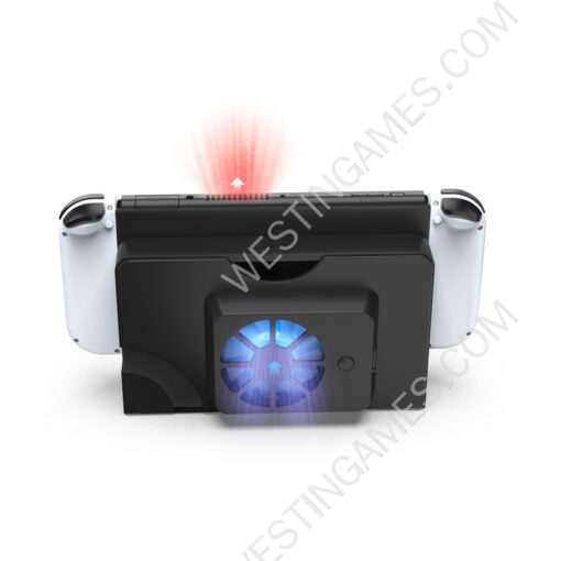 Station Radiator Cooling Cooler Fans for Nintendo Switch OLED Dock Cooler Black