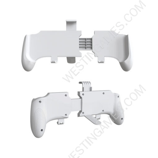 3 in 1 Telescopic Handle Grip with Stand for Switch Switch lite and OLED - White