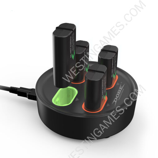 4Pcs 1200mah Battery and Charging Power Stand for XBOX Series S/X Wireless Controller