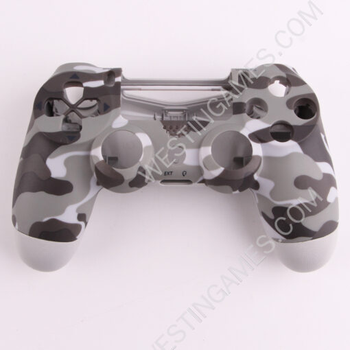 Replacement Top and Bottom Housing Shell Case for ps4 Controller JDM-050 - Camouflage Grey
