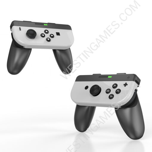2in1 Controller Handle Grip for NS Switch and oled Joy-con Controller - Black