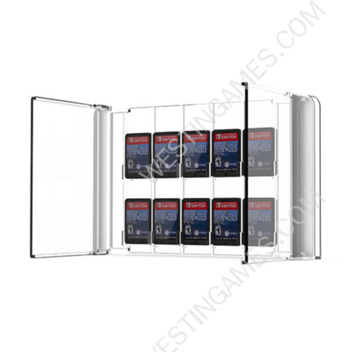 Crystal 10 Slots Game Card Cartridge Storage Case Box for NS Switch OLED