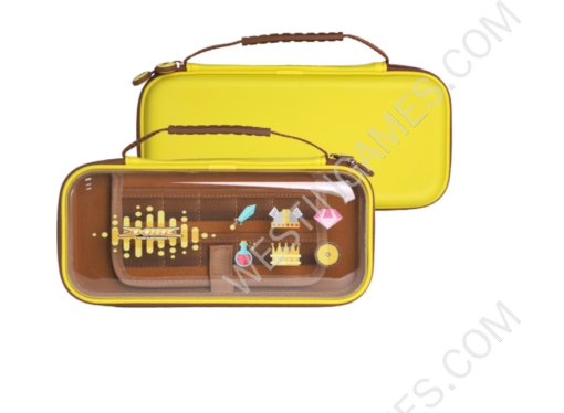 Transparent Protective Storage Hard Case Carrying Bag for Switch and Oled - Brown