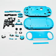 Complete Housing Shell Case with Key Button Replacement for PS VITA 2000 Blue