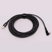 Link Cable 16FT USB 3.0 to C Nylon Braided PC Connect Power Data Extension Charging Cord Virtual Reality Gaming Accessories for Oculus Quest 2 - Black