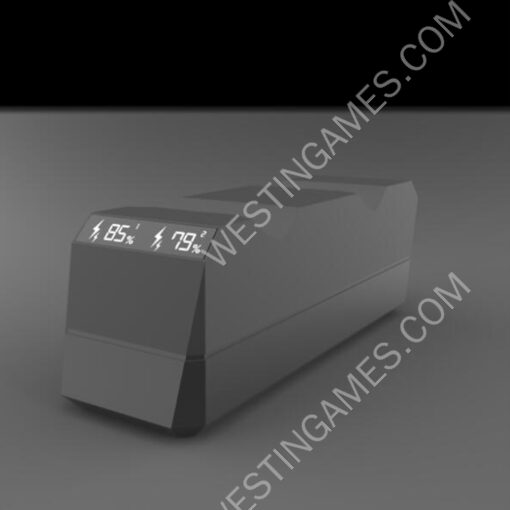 Dual Charging Fast Charger Dock Station with LED Screen for PS5 Controller Black