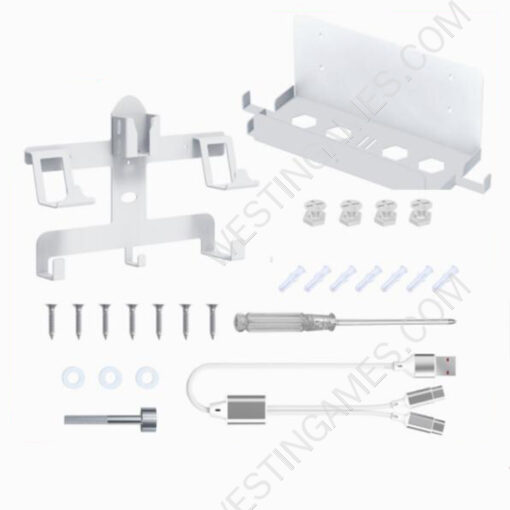 Full Series Wall Storage Rack+Cable Simultaneously Store the Host Helmet Handle Earphone Accessories set for PS5 VR2