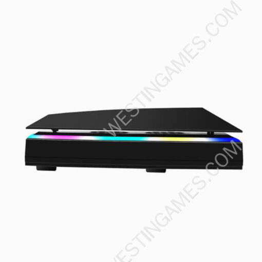 External Host Universal RGB Cooling Fan Dust-proof Top Heat Radiation Fan for PS5 Console - Black