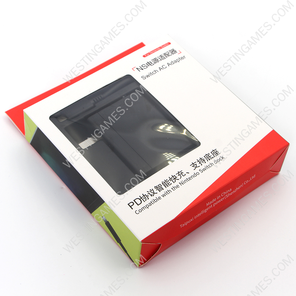 110-220V Power AC Adapter Type-C PD Quick Charger Cord for Switch Console US Plug - OEM A+