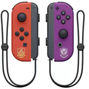 Wireless Bluetooth L/R Joycon Game Controller with Hand Wrist for NS Switch - Scarlet and Violet