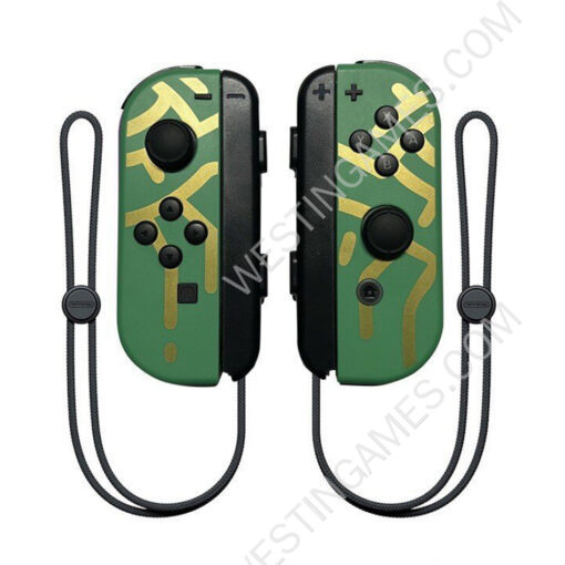 Green Wireless Bluetooth L/R Joycon Game Controller with Hand Wrist for NS Switch - Zeldar