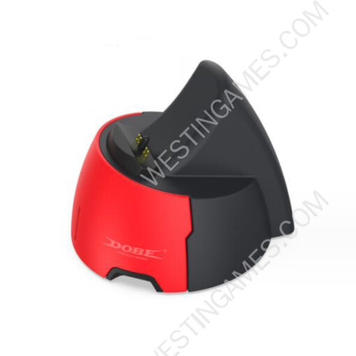 Portable Single Slot Fast Charging Dock Stand with Breathing indicator for PS5 Edge Gamepad Controller - Red