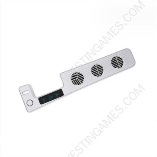 Vertical Stand with Cooling Fan USB Charging Station Fan Cooler For SONY Playstation 5 Slim white
