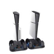 Multi-Functional Charging Station Dock Station CD Storage Stand for PS5 and PS5 Slim