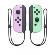Wireless Bluetooth L/R Joycon Game Controller Support Fitness Ring with Hand Wrist for NS Switch Light Purple and Light Green