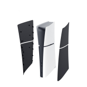 Replacement Housing Cover Case Faceplate Cover for PS5 Slim DE System - Black