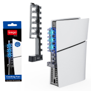 Silent Cooling Fan Built-in LED Light PG-P5S005 for PS5 Slim Disc & Digital Editions