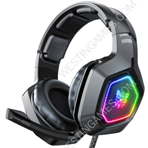 ONIKUMA K10 Gaming Headset Stereo Bass Surround RGB Noise Cancelling Over Ear bluetooth Headphones with Mic for PS4XBOX/PC/Laptop