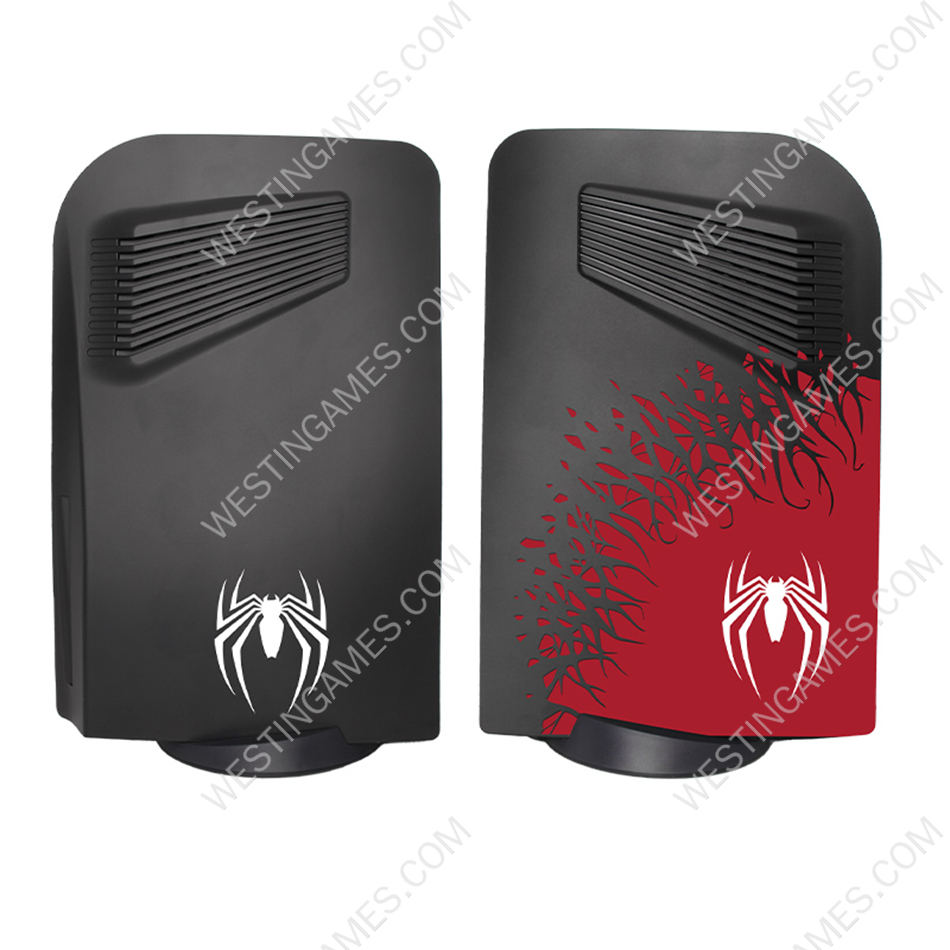 Replacement Fashion Housing Case Faceplate Cover with Vented Design for PS5 HUD System - Spider Man