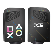 Replacement Fashion Housing Case Faceplate Cover with Vented Design for PS5 HUD System - PS LOGO