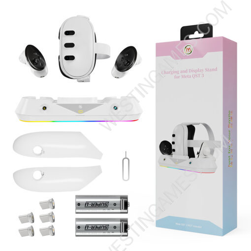 Meta Quest3 VR glasses handle magnetic colorful charging base JYS-MQ001
