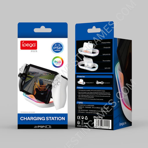 Streaming Handheld Stand Charging Game Controller Charging Base with Colorful RGB Light PG-P5P02 For PS5 Portal