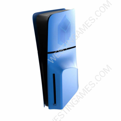 Replacement New Housing Case Faceplate Integrated Cover for PS5 Slim HUD System - Light Blue