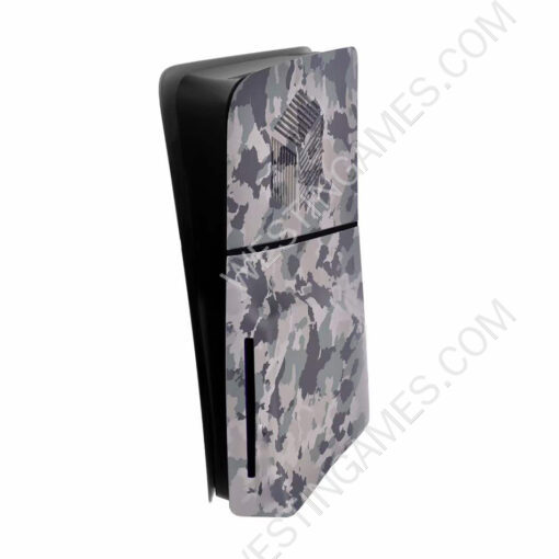 Replacement New Housing Case Faceplate Integrated Cover for PS5 Slim HUD System - Camouflage Grey