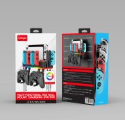 Multifunctional RGB Colorful Hanging Charging Wall Bracket with Handle Seat PG-SW107 For Switch OLED host