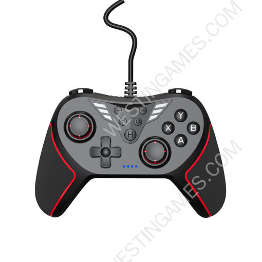 USB Wired Controller Gamepad Joystick with Turbo For NS Switch and PC - Black