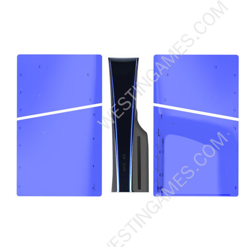 Replacement Housing Case Faceplate Integrated Cover for PS5 Slim HUD System - Transparent Blue