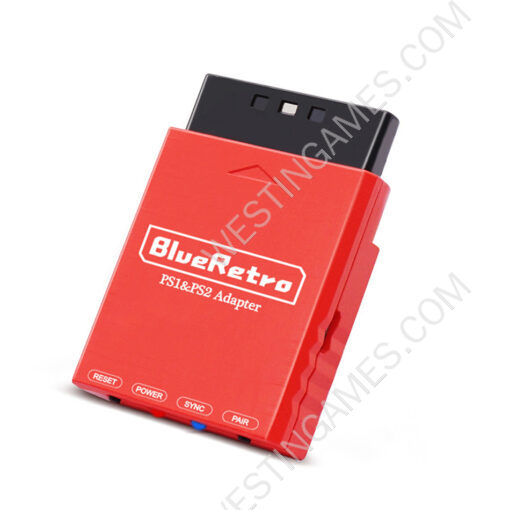 Blueretro Multiplayer Bluetooth Controllers Adapter For PS4 PS5 Xbox Series X Wireless Controller to PS2/PS1 Retro Video Game Console Red