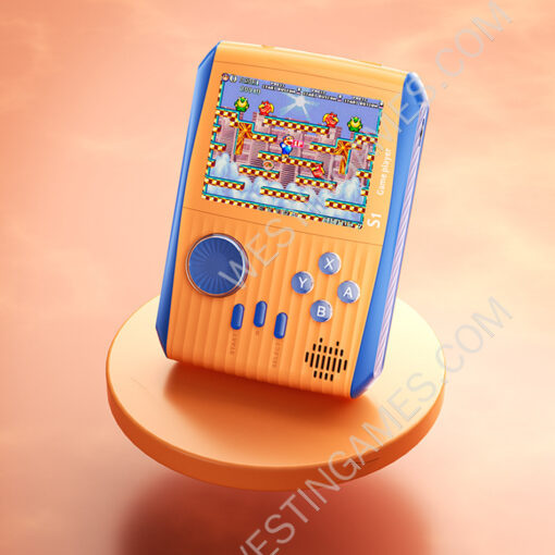 S1 Video Game Consoles 666 in 1 Retro Games AV Out Portable Handheld Gaming Player Orange
