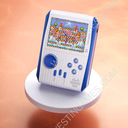 S1 Video Game Consoles 666 in 1 Retro Games AV Out Portable Handheld Gaming Player White