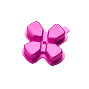 Metal D-PAD Button Cross Key Replacement for PS5 Controller - Pink